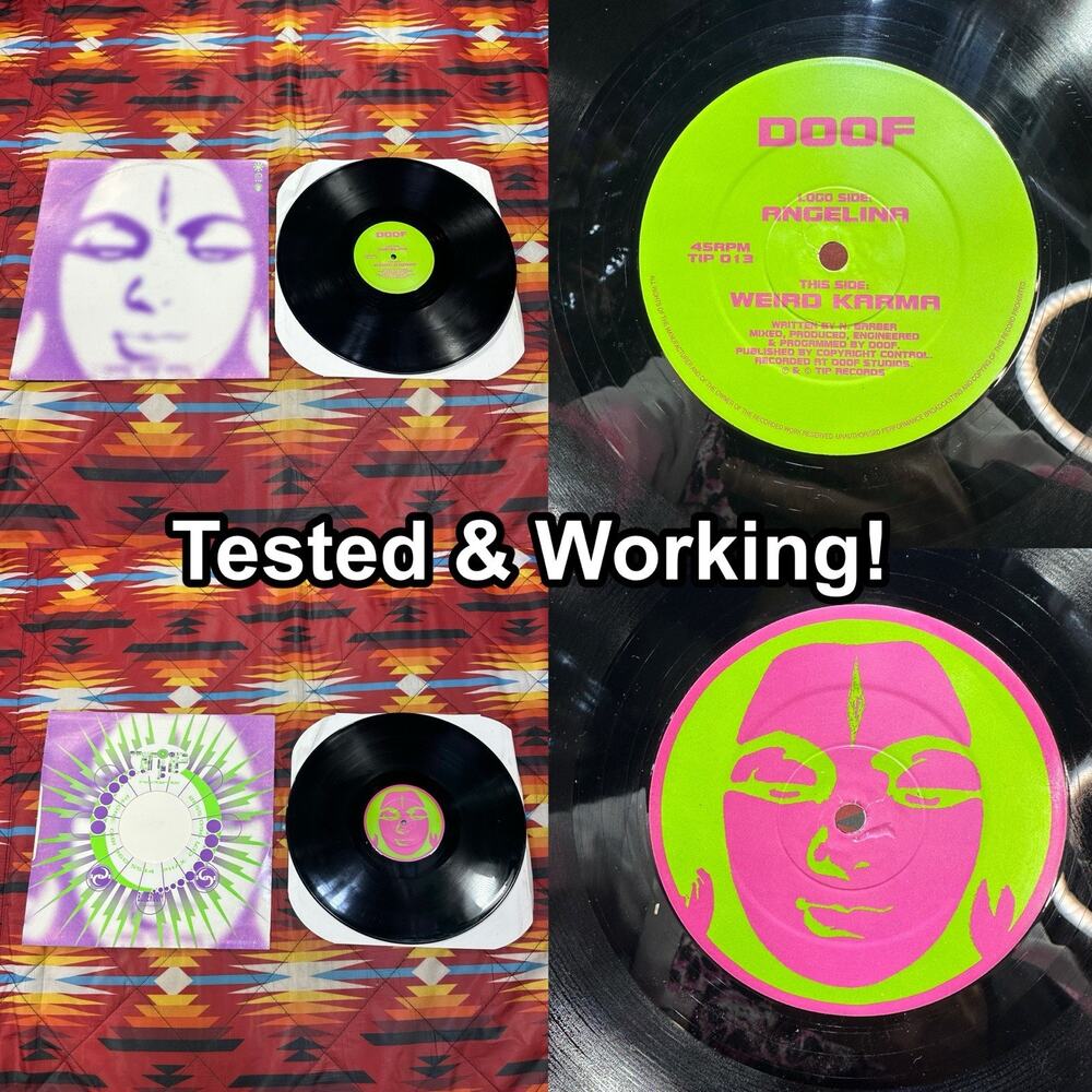 Doof – Angelina / Weird Karma 12” Vinyl 45 RPM TIP Records TIP 013 Tested